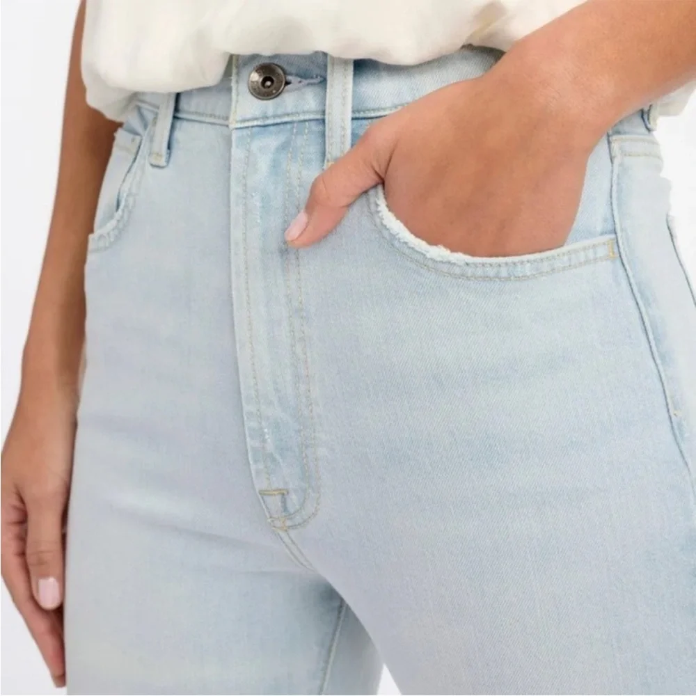 Splendid 29 Jeans Easy Slim Release Hem Crop Jean light wash NWT - Picture 8 of 11